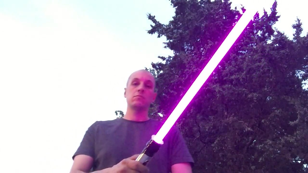 Purple Lightsaber Blade 2 in Daylight YouTube