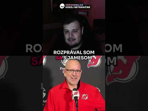 Nevšímajú si v New Jersey Šimona Nemca? 🤔👿 #hokej #nemec #newjersey #newjerseydevils #shorts