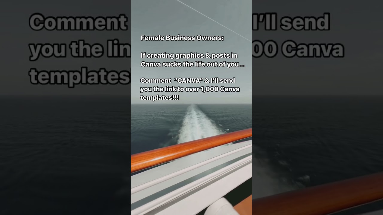 Comment &ldquo;CANVA&rdquo; to get access to over 1,000 templates! Stories, Reel Covers, Posts, Carousels, Emai