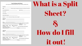 Split Sheets Explained