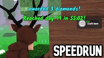 99 Nights in the Forest SOLO Speedrun (55:02) - Full Gameplay | Roblox
