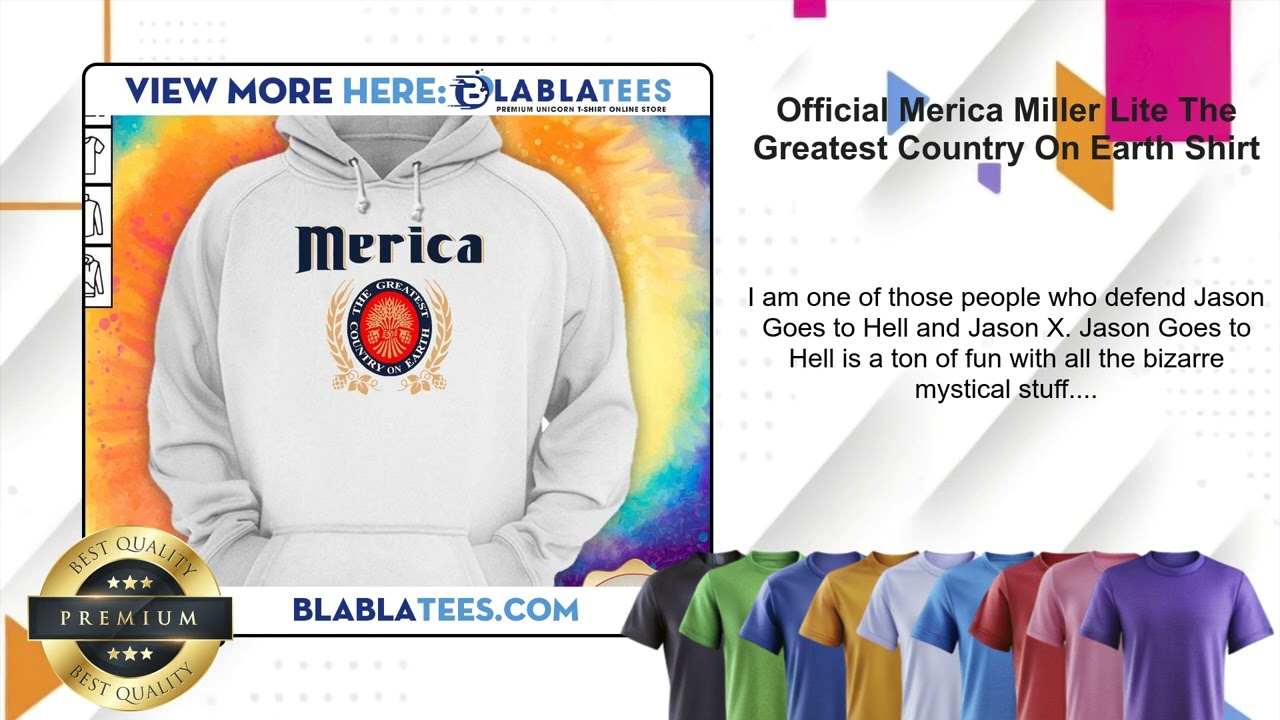 Official Merica Miller Lite The Greatest Country On Earth Shirt - BlablaTees