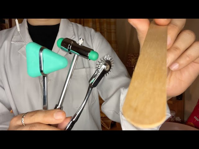 ASMR  | 불면증 있으신 분들! 자극테스트 받으러 오세요! (롤러,신경테스트) 수면감각검사실 상황극 /Cranial nerve Exam
