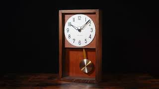 振り子時計 HINOKI PENDULUM CLOCK BROWN | シャンブル【CHAMBRE】by