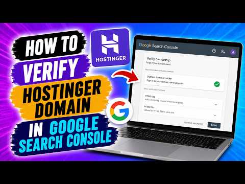 How To Verify Hostinger Domain in Google Search Console | Quick Guide
