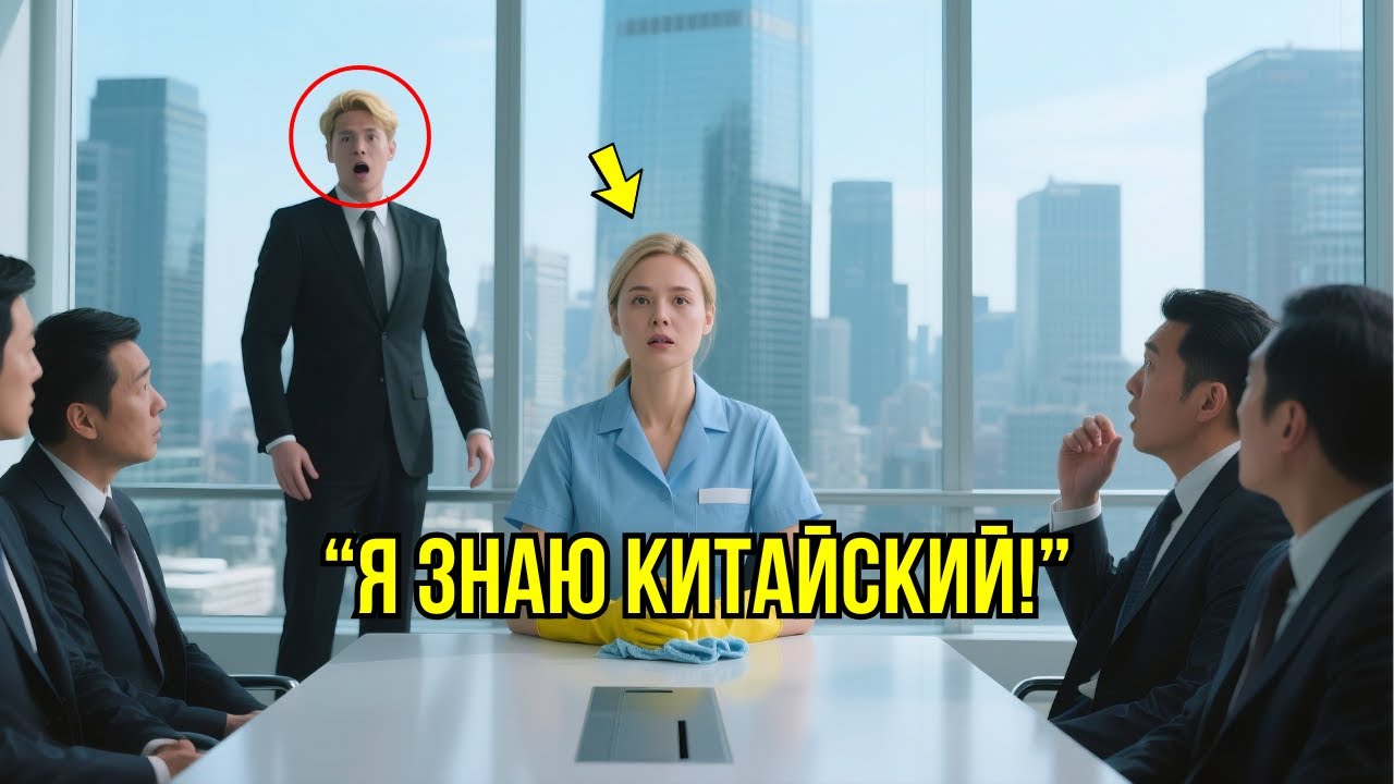 Гендиректор Паникует, Когда Переводчик Не Смог Прийти На Совет, Пока Простая Уборщица Не Вошла В Зал