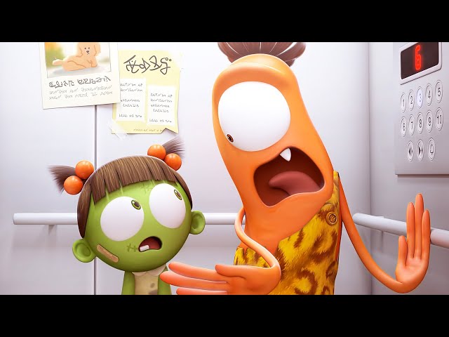 Awkward Elevator Ride | Spookiz Cookie | Cartoons for Kids class=