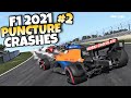 F1 2021 PUNCTURE CRASHES #2