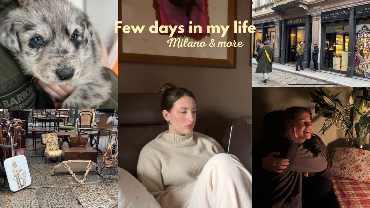 living in milano | fashion projects, time alone, reading, best friends