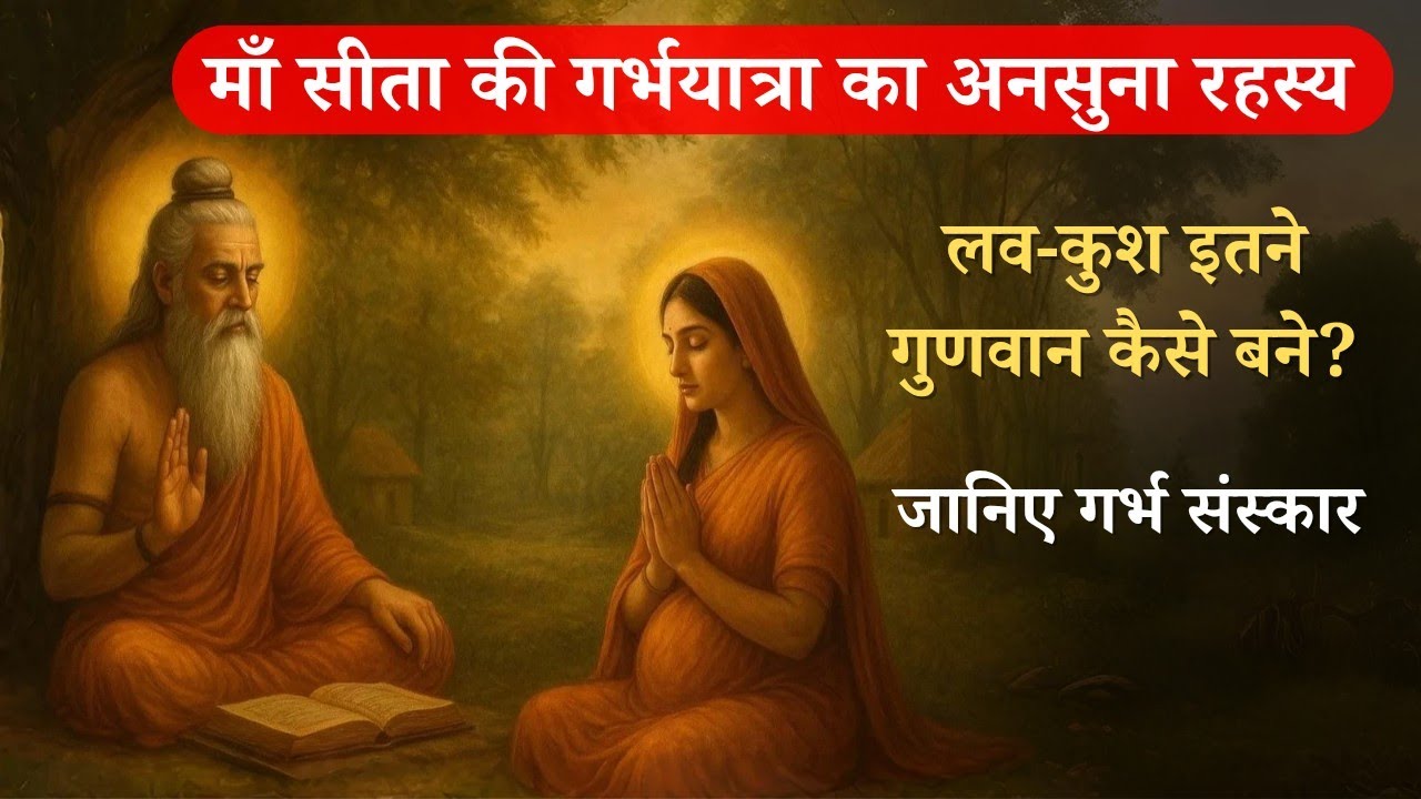 माता सीता ने गर्भ में लव–कुश को दिए दिव्य संस्कार | ऋषि वाल्मीकि का गर्भ उपदेश