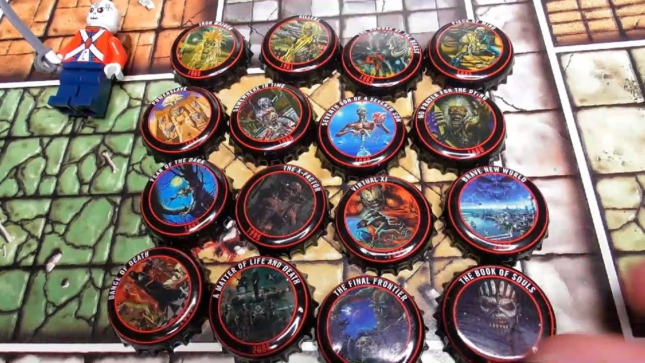 Trooper Beer bottle caps the Album Collection Iron Maiden YouTube