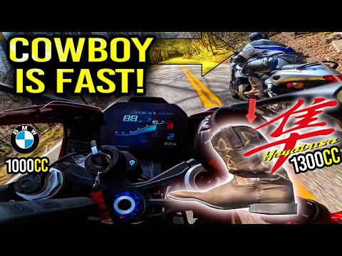 Wild Cowboy Full Speed on Hayabusa 🏍️