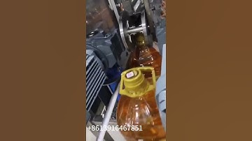 Edible oil, cooking oil bottle ring handle press inserting machine