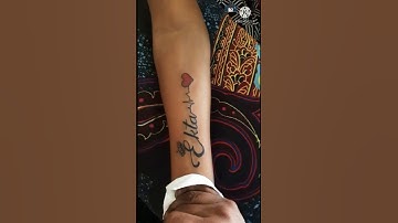 Ekta name tattoo RK TATTOO ART STUDIO BHARUCH