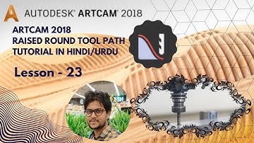 Raised round Tool Path Artcam 2018 | artcam tutorial in Hindi Lesson-23