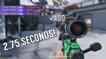 Fastest Sniper 1v4 in CODM Respawns.. (2.75 seconds)