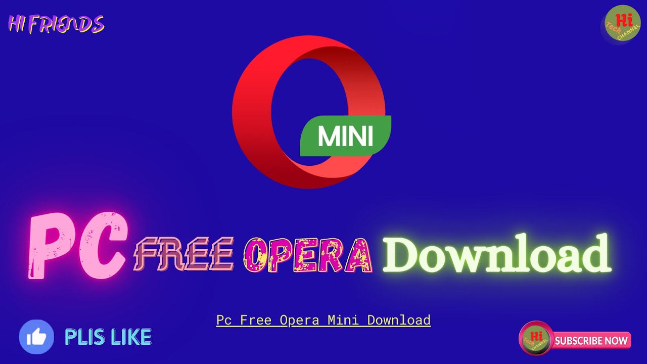 can i download opera mini on pc