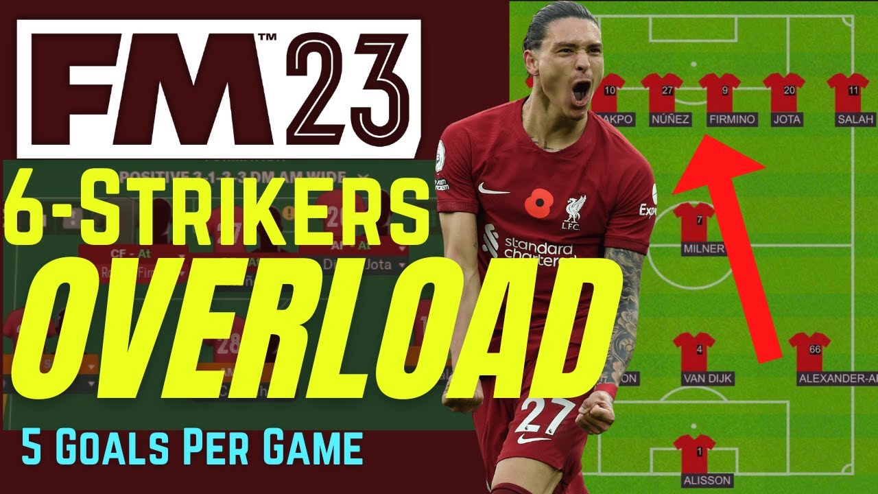 FM23 OP Tactic | 6-Strikers OVERLOAD! |15 Goals in 1-Game| - YouTube