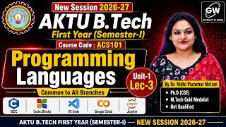 Unit-1 Lec-3 Programming Languages AKTU B.Tech First Year I By Dr. Nidhi Parashar Ma'am I AKTU screenshot 5
