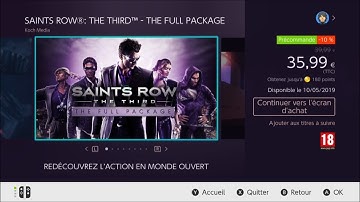 Saints ROW : The Third - trailer Nintendo SWITCH