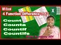 How to use Count, Counta, Countif and Countifs in MS Excel |MS Importin 4 function Tutorial EP-6