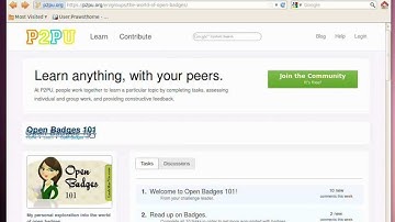 A first look at the P2Pu Open Badges 101 challenge