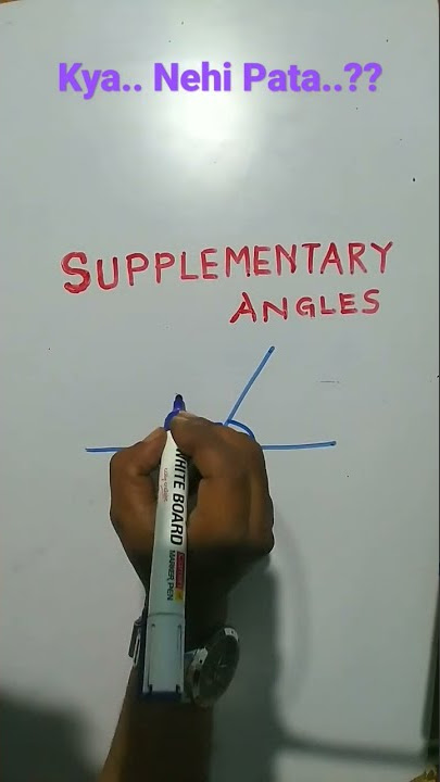 Learn Supplementary angle in the simplest way... #angle #supplementaryangle #geometry #basicgeometry
