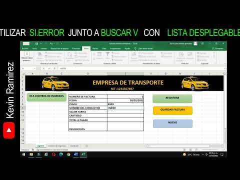 Aprende a utilizar correctamente  SI ERROR , BUSCAR, y LISTA DESPLEGABLE