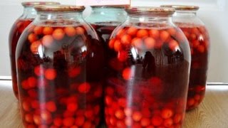 Компот из вишни на зиму. Быстро! Компот из вишни на зиму. Быстро!