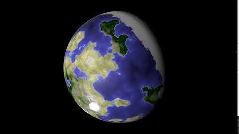 Blender Procedural Planet Material Preview