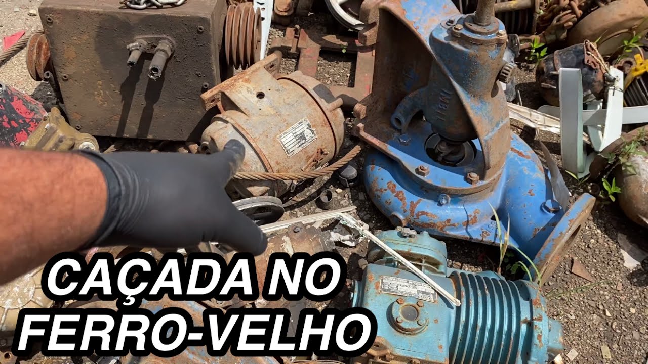 #CAÇADA NO #FERRO#VELHO COMPREI UMA FURADEIRA DE BANCADA E UM ENGENHO#ferramentas#usada@Passarote
