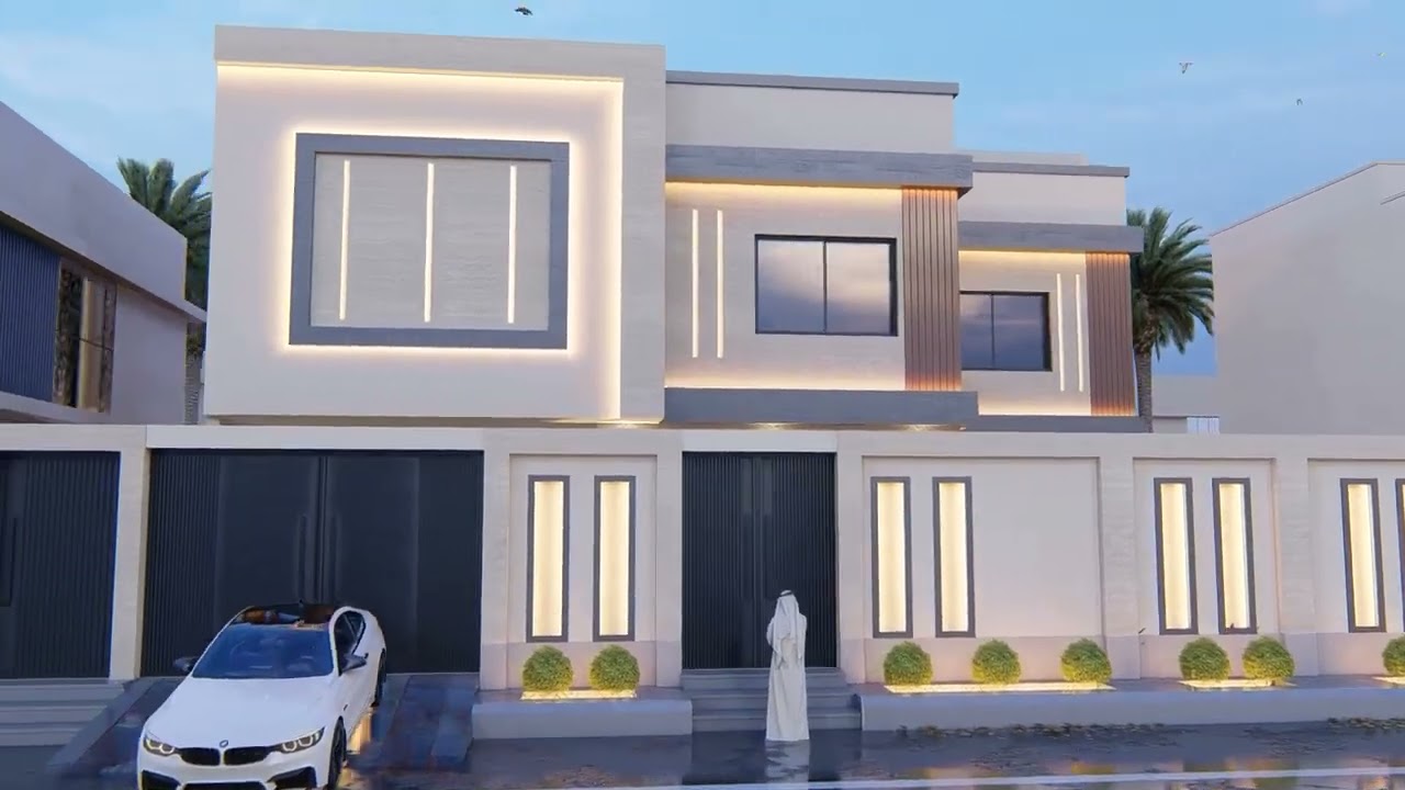 ‏تصميم وتنفيذ واجهات مودرن بأحدث التصاميم العصرية #واجهات_خارجية #اكسبلور #واجهات_فلل #رخام 