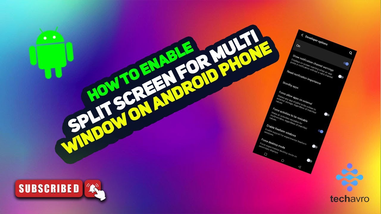 How to Enable Split Screen for Multi Window on Android Phone 2025 - YouTube