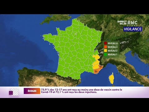 Alerte météo: le Var et les Alpes-Maritimes placés en vigilance orange pour 