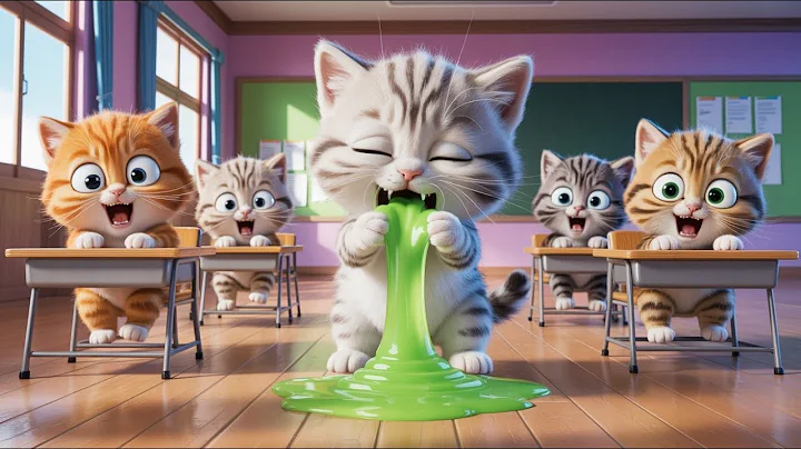 The Kitten Ate a Strange Apple… Then Chaos Broke Out in Class! #aicat#catshorts#cat