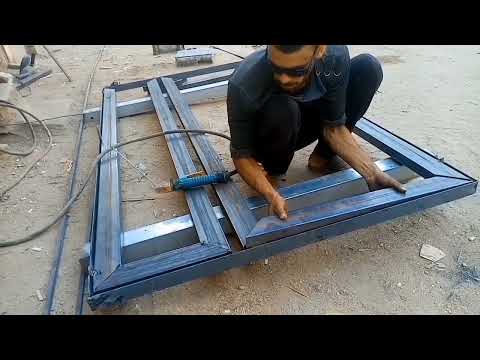 كيف تصنع باب حديد بطريق حديثه من المعدن