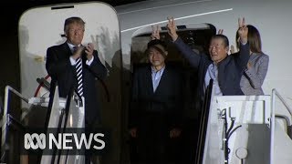 Trump welcomes US prisoners released by North Korea