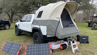 Took the Ram TRX out camping with Kodiak Canvas truck tent