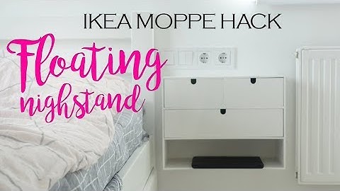 IKEA MOPPE HACK / DIY FLOATING NIGHTSTAND