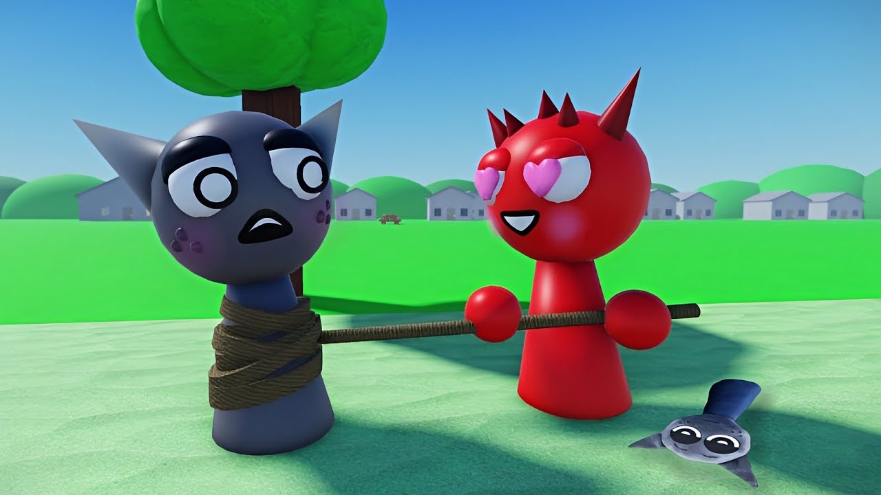 Gray x Raddy sprunki Roblox Animation