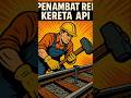 penambat rel kereta api #trains #lokomotif #keretaapi #railfansindonesia #railfans