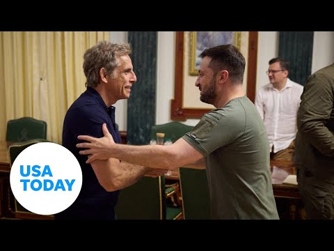 Ben Stiller meets Ukrainian President Zelenskyy | USA TODAY