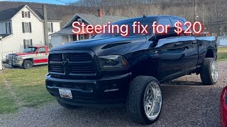 4th gen 2500 steering wheel fix! $20! DIY #cummins #steeringbushings