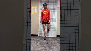 Standing Wall Supported R Knee Flexion W L Glute Med And R Trunk Rot. Aka Standing Integration 45