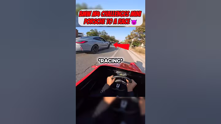 BMW M4 vs Mini Porsche... The Craziest STREET RACE 😈
