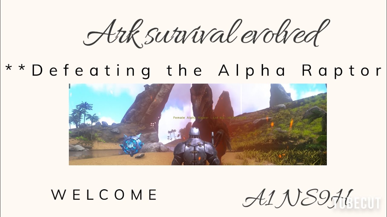 Fighting an Alpha Raptor in Ark: Survival Evolved | Part 4 - YouTube