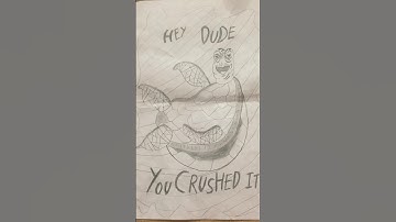 #go with the flow #finding nemo #crush #and #bruce #art #artist #shorts #ytshorts #youtubeshorts