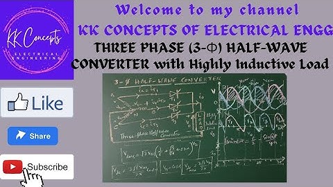 THREE PHASE (3-Φ) HALF WAVE CONVERTER WITH HIGHLY INDUCTIVE LOAD