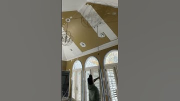 Crazy vaulted ceiling transformation! 🙌🏻 #satisfying #oddlysatisfying #viral #trending #relax