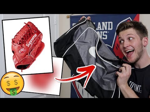 What's Inside My DREAM Baseball Bag? (SUPREME GLOVE) 